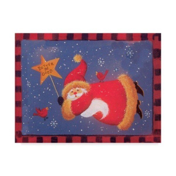 Beverly Johnston 'Santa Star Sign' Canvas Art, 24x32, Trademark Fine Art, Mfr#: ALI40023-C2432GG